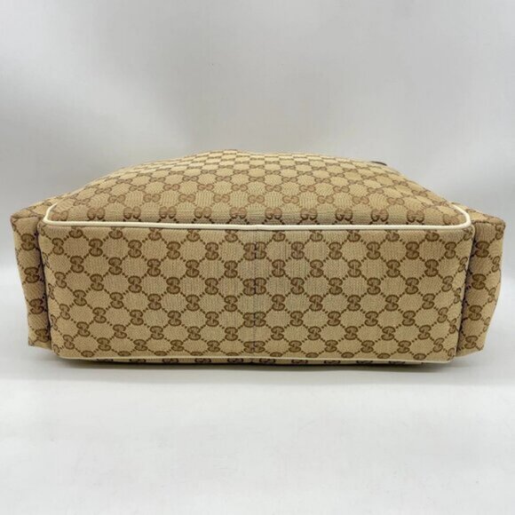 Gucci GG Canvas Sherry Line Beige/Ivory Shoulder Bag 329-082725 - Picture 7 of 16